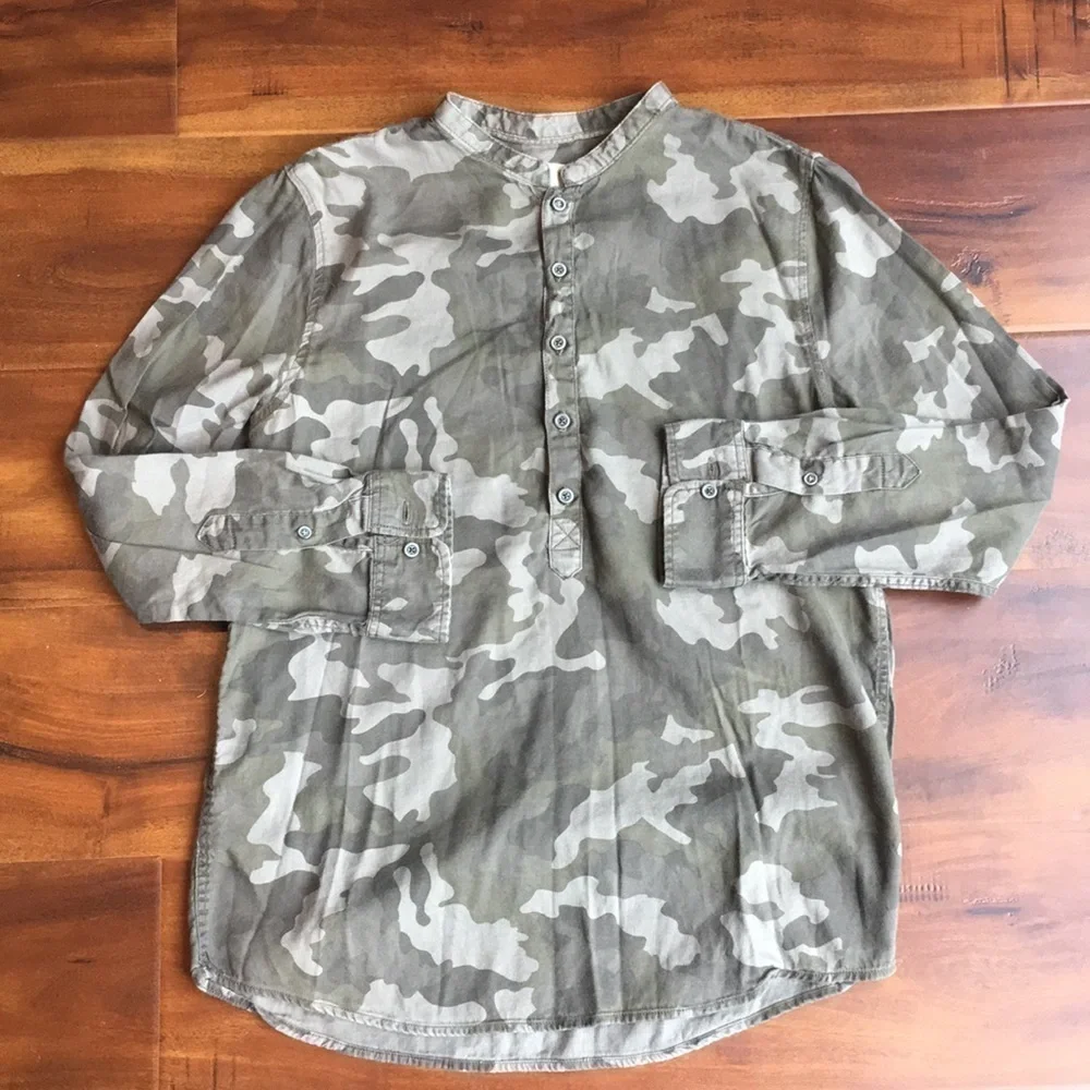 𝅺ZARA Boys Collection Mandarin Collar Top Shirt